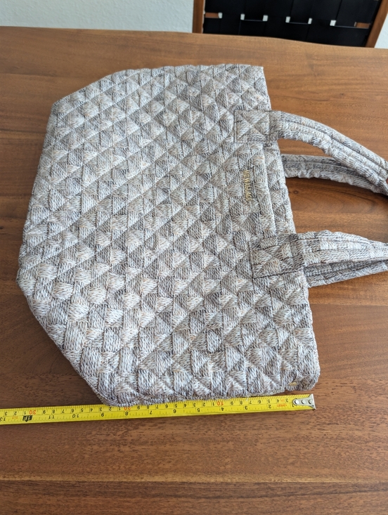 Gray Quilted Tote Bag - Picture 8 of 10